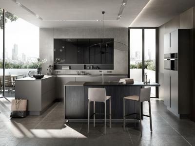 Modern Grey Kitchen Cabinet