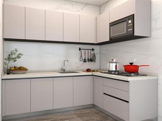 Solid Wood Plywood Simple Kitchen Cabinet