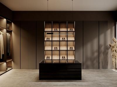 Minimalist Design Simple Walk-in Closet