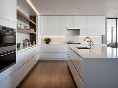 White Glossy Cabinets