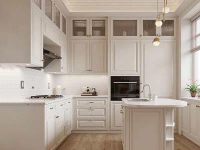 European Style Shaker Modular White Kitchen Cabinet