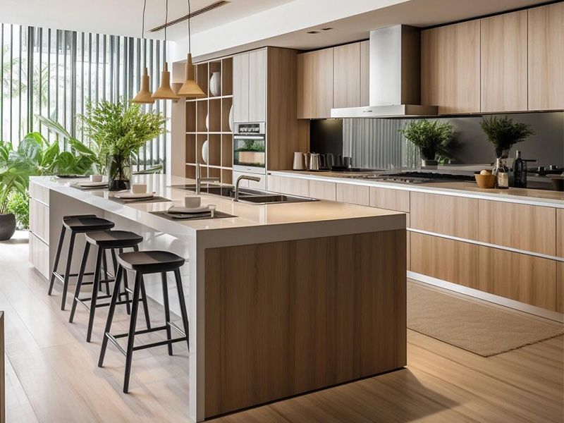 ¿Por qué muchas personas eligen gabinetes de cocina enchapados?