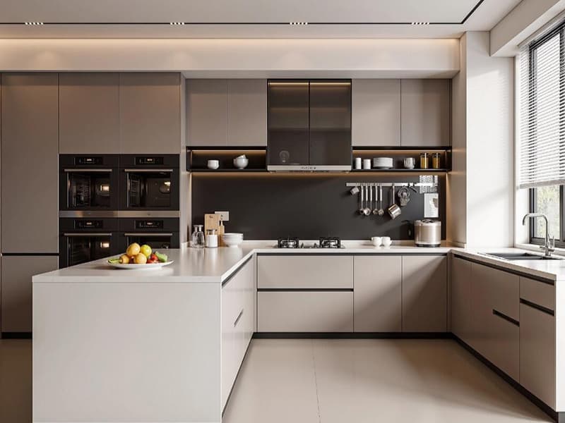 ¿Qué es la regla del 1 al 3 para los gabinetes de cocina?