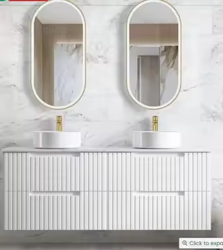 ¿Cómo es el popular mueble de baño con rejilla?