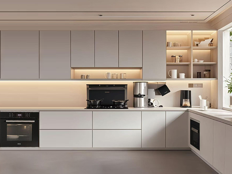 Gabinete de cocina moderno, personalizado, de lujo, práctico, con organización y lógica.